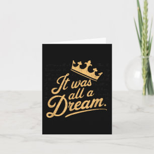 Es war ein Dream Men Women Rap 1990er Music Hip Ho Karte