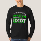 Es war ein Entwickler von Idiot-Programmierern T-Shirt (Vorderseite)