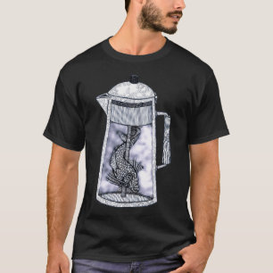 Es war ein Fisch im Kaffeemaschine T-Shirt