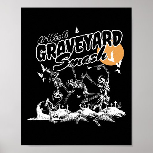 Es war ein Friedhofsmasch, Halloween Skeleton Danc Poster (Vorne)