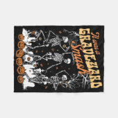 Es war ein Friedhofsmash Skeletts Spooky Season Ha Fleecedecke (Vorderseite (Horizontal))