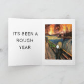 Es war ein grobes Jahr Feiertagskarte (Innenseite)