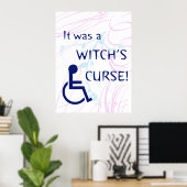 Es war ein Hexenfluch: Behinderung Poster (Heimbüro)