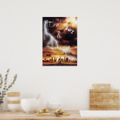 Es war eine dunkle Nacht und eine stürmische Nacht Poster (Küche)