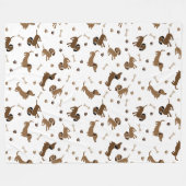 Es war eine lange Dackel Fleecedecke (Vorderseite (Horizontal))