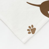 Es war eine lange Dackel Fleecedecke (Ecke)