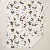 Es war eine lange Dackel Sherpadecke (Vorderseite)