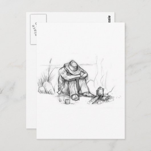 Es war eine lange Nacht.... Postkarte (Vorne/Hinten)