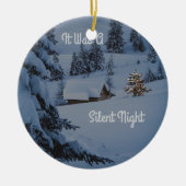 Es war eine stille Nacht Keramik Ornament (Vorne)