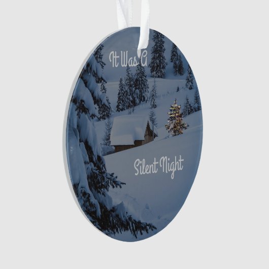 Es war eine stille Nacht Ornament (Vorderseite)