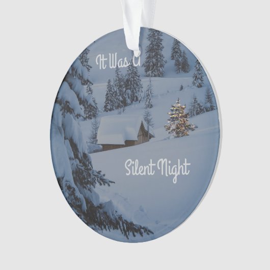 Es war eine stille Nacht Ornament (Vorderseite)