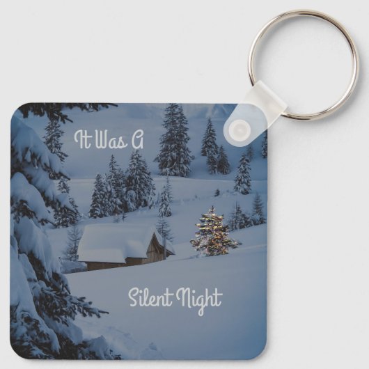 Es war eine stille Nacht Schlüsselanhänger (Rückseite)