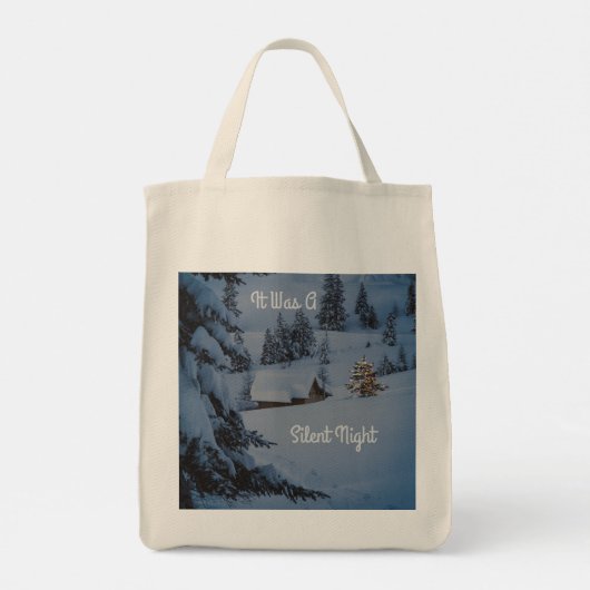 Es war eine stille Nacht Tragetasche (Rückseite)