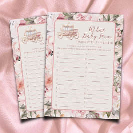 Es war einmal das Baby Item Baby Shooting Game Begleitkarte