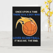 Es war einmal ein Junge, der vom Sketch geliebt wa Karte (Gelbe Blume)