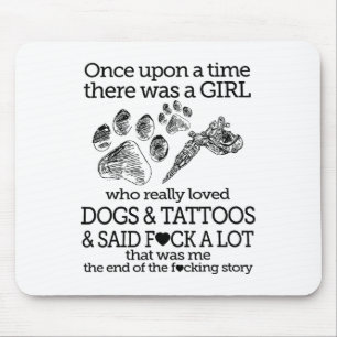 Es war einmal ein Mädchen, das einen Hund liebte,  Mousepad