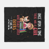 Es war einmal ein Mädchen, das wirklich Bücher mac Fleecedecke (Vorderseite (Horizontal))