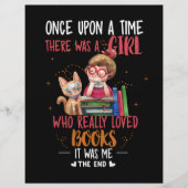 Es war einmal ein Mädchen, das wirklich Bücher mac Flyer (Vorne)