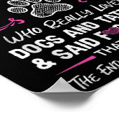 Es war einmal ein Mädchen und ein Hund Tattoo Poster (Ecke)