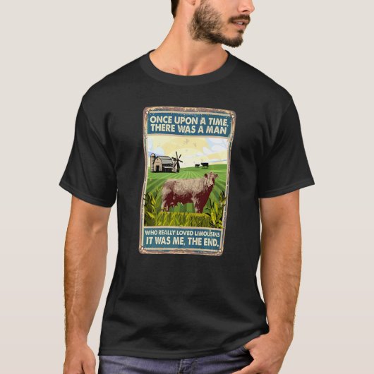 Es war einmal ein Mann Rinderrasse Limous T-Shirt (Vorderseite)