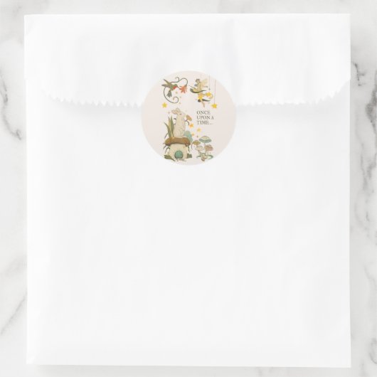 Es war einmal: ein märchenhaftes Kind Runder Aufkleber (Tasche)
