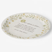 Es war einmal ein neues Kapitel Baby Dusche Pappteller (Schrägansicht)