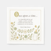 Es war einmal ein neues Kapitel Baby Dusche Serviette (Vorderseite)