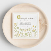 Es war einmal ein neues Kapitel Baby Dusche Serviette