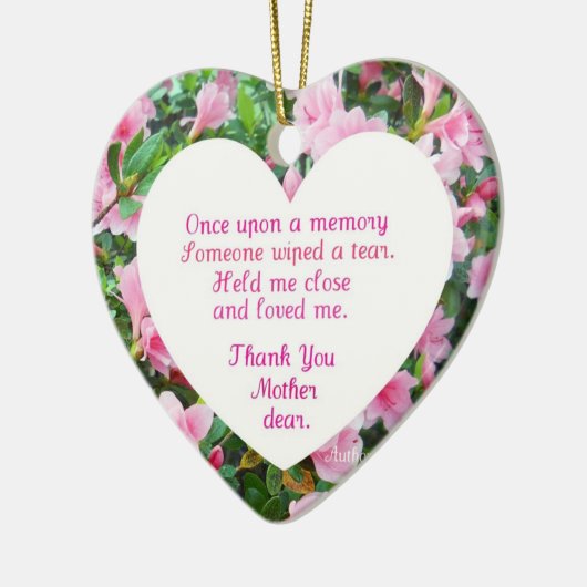 Es war einmal eine Erinnerung... Keramikornament (Links)