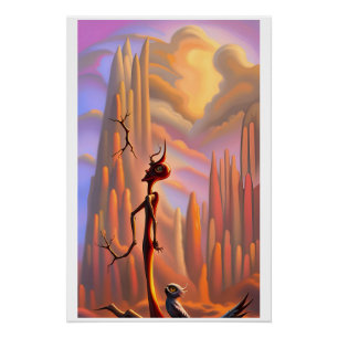 Es war einmal eine helle und winterliche Sonnenwen Poster