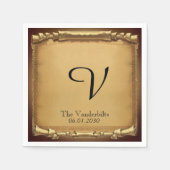 Es war einmal eine Hochzeit in Napkin Serviette (Vorderseite)