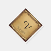 Es war einmal eine Hochzeit in Napkin Serviette (Ecke)