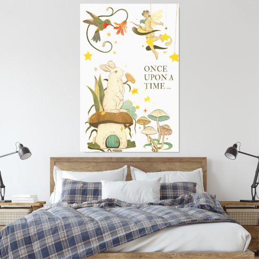 Es war einmal: Eine Märchen Leinwanddruck (Insitu (Schlafzimmer))
