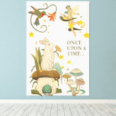 Es war einmal: Eine Märchen Leinwanddruck (Insitu (Holzboden))