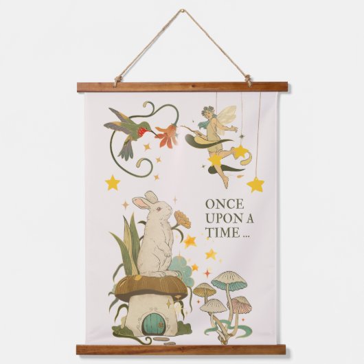 Es war einmal: Eine Märchen Wandteppich Mit Holzrahmen (Vorderseite)