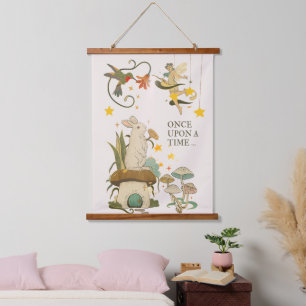 Es war einmal: Eine Märchen Wandteppich Mit Holzrahmen