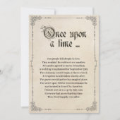 Es war einmal eine märchenhafte Hochzeit Einladung (Vorderseite)