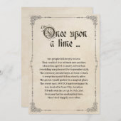 Es war einmal eine märchenhafte Hochzeit Einladung (Vorne/Hinten)