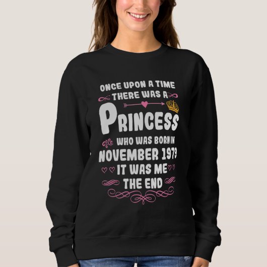 Es war einmal eine Prinzessin am 19. November Sweatshirt (Vorderseite)