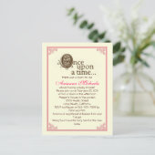 Es war einmal... Einladung der Babydusche (Stehend Vorderseite)