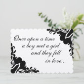 Es war einmal... Einladung zur Hochzeit (Stehend Vorderseite)