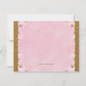 Es war einmal Geburtstag einer Prinzessin Einladung (Rückseite)