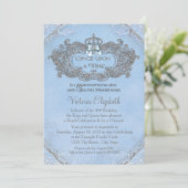 Es war einmal Geburtstag einer Prinzessin Einladung (Stehend Vorderseite)