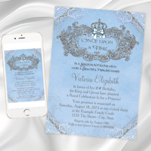 Es war einmal Geburtstag einer Prinzessin Einladung