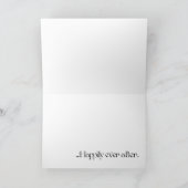 "Es war einmal... glücklich immer danach." Karte. Karte (Innenseite)