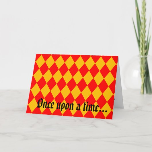 "Es war einmal... glücklich immer danach." Karte. Karte (Vorderseite)