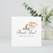 Es war einmal in einem Land der Freude Dankeskarte (Stehend Vorderseite)