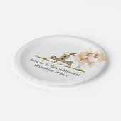 Es war einmal in einem Land der Freude Pappteller (Schrägansicht)