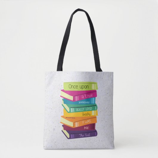 Es war einmal jemand, der Bücher liebte Tasche (Vorderseite)