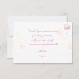 Es war einmal, Prinzessin Geburtstag Dankeskarte